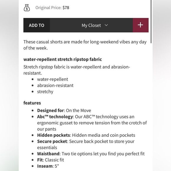 Lululemon Bowline Short 5" Stretch Ripstop
Dew Green - Picture 5 of 11